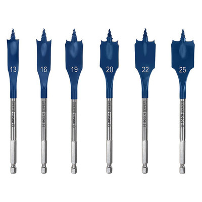 Bosch Expert Self Cut Speed Flach-Holzbohrer-Set, 6-teilig - 2608900333