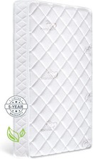 Dual-Sided Crib Toddler Mattress100 Knitted Fabric-Hypoallergenic,5'' Firm Soft