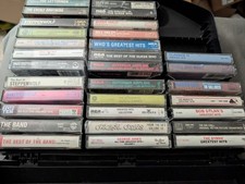 31 50's and 60's Cassette Lot: Byrds Guess Who Steppenwolf Buddy Holly Platters