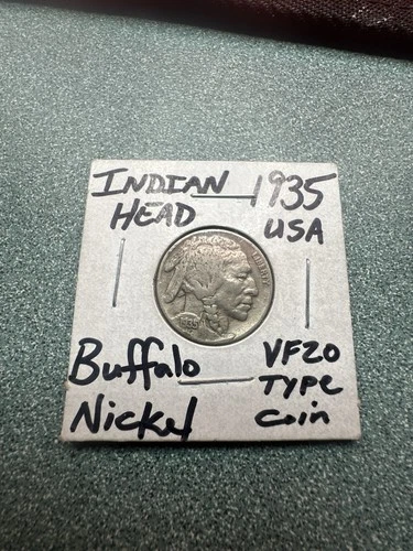 1935 Buffalo Nickel • VF Very Fine • Strong Date • Nice Detail • 5c Indian Head