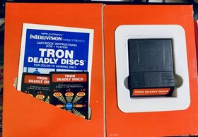 Intellivision 2 game Lot  Tron Deadly Discs & Tron Maze-A-Tron game lot TESTED!