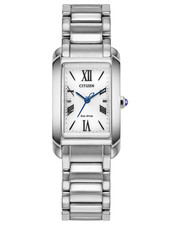 Citizen L Bianca Eco-Drive Rectangle White Dial Womens Watch EW5620-55A