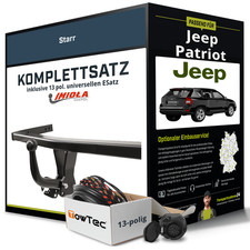 Für JEEP Patriot Typ MK74 Anhängerkupplung starr +eSatz 13pol uni 05.2011- NEU