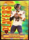 Caleb Williams 2025 Topps Chrome #PP-7 Yellow Refractor Power Players /275