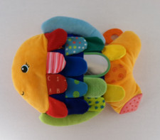 12" Long Melissa and Doug K's Kids Rainbow Textured Fish Development Toy Flaps