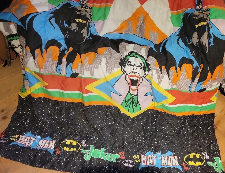 Edredón doble Batman Joker 1989 DC Comics ropa de cama retro vintage EE. UU. Foto 3 de 4