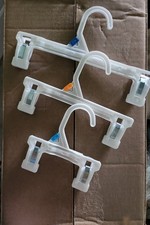 Plastic Pant/Skirt Hangers 5", 8" and 10" Lot of Dozens 