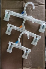 Plastic Pant/Skirt Hangers 5", 8" and 10" (Lot of Dozens)