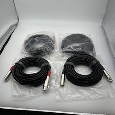 Microphone Mic Pro Audio Cable Cord Male to Female Lot Of 4