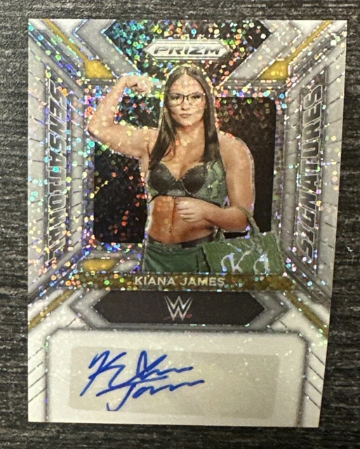KIANA JAMES - 2024 Panini Prizm WWE - WHITE SPARKLE PRIZM AUTO 1/1 SSP