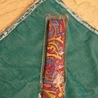 Twenty Dollar Tie Men's 100% Silk Gold Pink Blue Paisley Woven XL Handmade Tie — photo 3