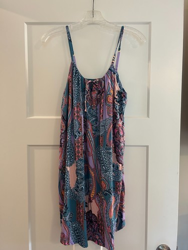 Soma Cool Nights Chemise Women's Size Large Shelf Bra NWOT Paisley Floral Print