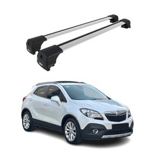 Dachträger Grundtäger für Opel Mokka  Mokka X 2012-2019 75kg Alu Silber 2 tlg