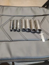 snap-on deep well 1/2" drive impact 6 point socket set