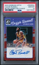 2023 Donruss Optic Cazzie Russell Retro Series Signature AUTO Choice PSA 10