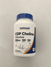 Nutricost CDP Choline (Citicoline) 300mg, (120 Vegetarian Capsules)