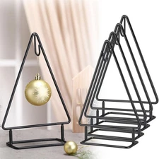 4 Pcs 10 Inch Ornament Display Stand Metal Christmas Tabletop Ornament Christ...