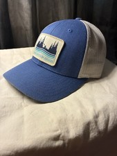 Richardson Trucker Hat M/L Blue Gray Mesh Bac...