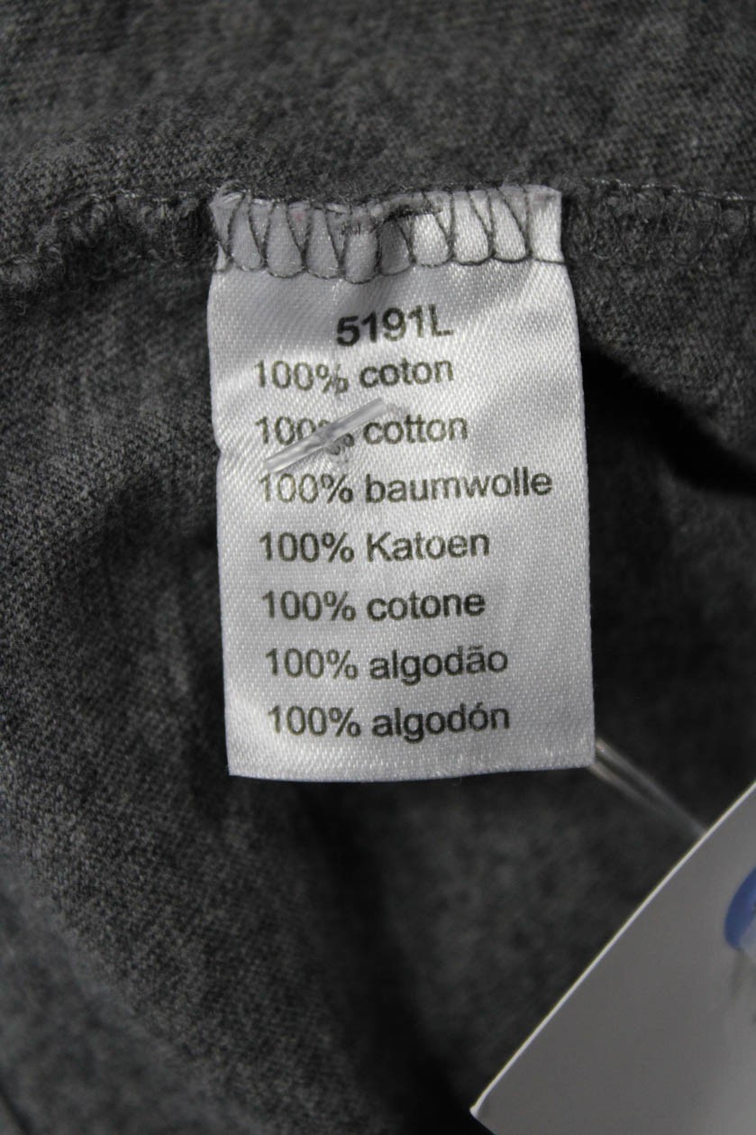 Lacoste Womens Long Sleeves V Neck Tee Shirt Grey Cotton Size EUR 36 thumbnail 4