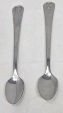 Two Gerber Oneida 5 1/2" Stainless Baby Spoons