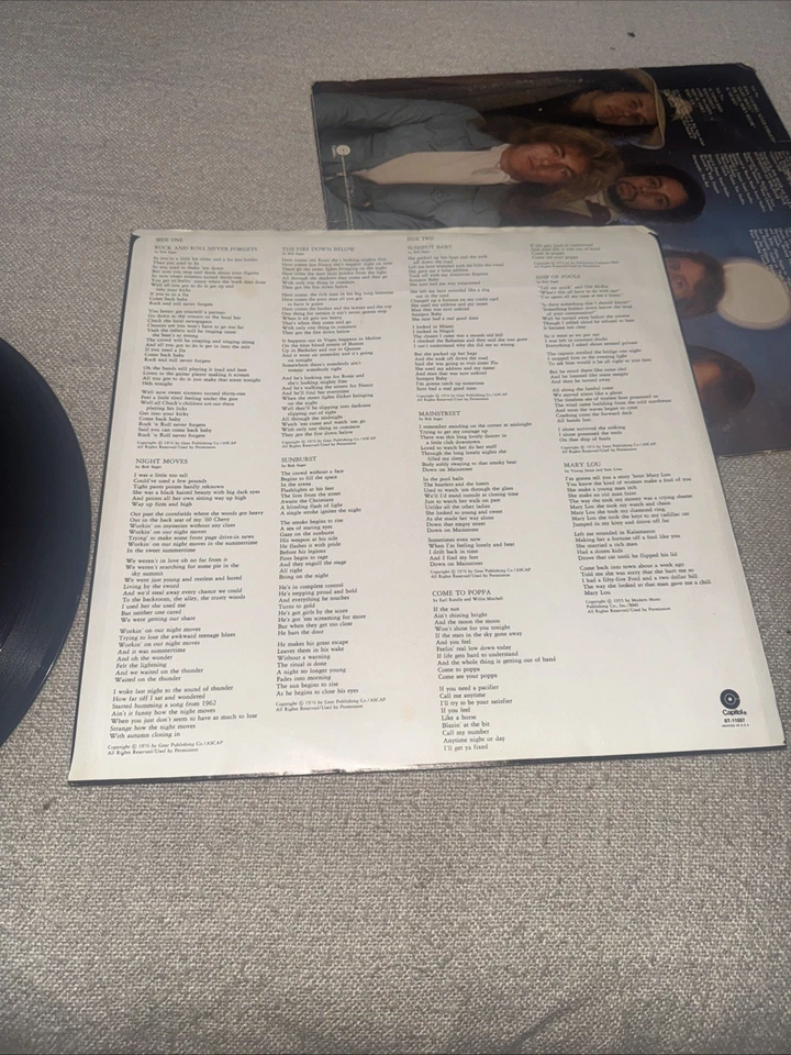 Bob Seger & The Silver Bullet Band Night Moves•Vinyl LP 1976 Release (ST-11557) Foto 4 de 4