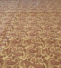 Gorgeous 1 Yard 35” Tan Red Paisley Print Interior Fabric Soft Cotton 81” Wide — photo 5