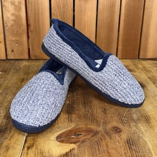 Dearfoams Rachel Marled Chenille Closed Back Womens Memory Foam Slip-On Slippers
