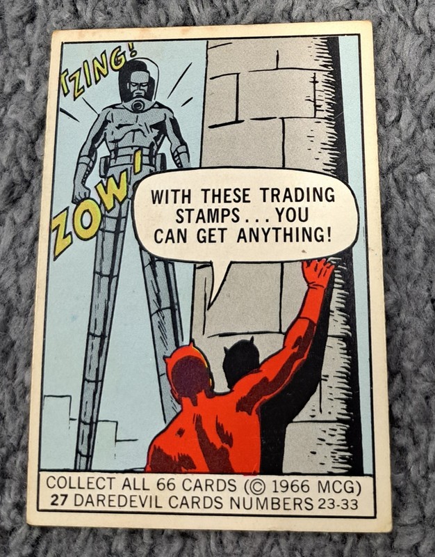 1966 Donruss Marvel Super Heroes Card #27