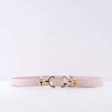 Maje Damen Gürtel Leder Rosa Schlangenprint MFACE00216