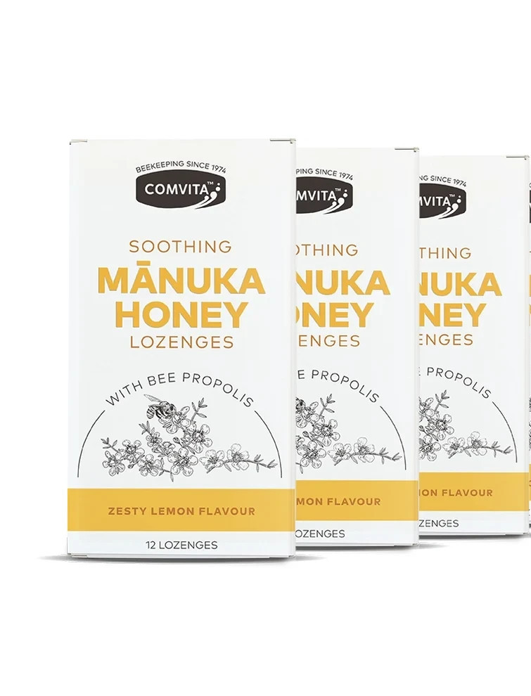 Comvita Manuka Honey Lozenges with Propolis Lemon 12 Pack - Image 5