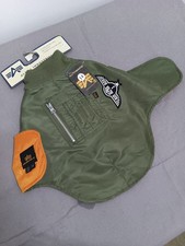 Alpha Industries Dog Flyers MA1 Bomber Jacket Military Skinhead Punk Psychobilly