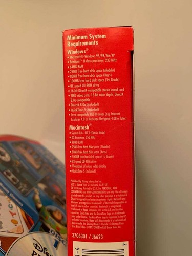 Disney Learning 1st-2nd Grade PC/MAC 3 CD Rom Set & Bonus LN - Picture 4 of 5