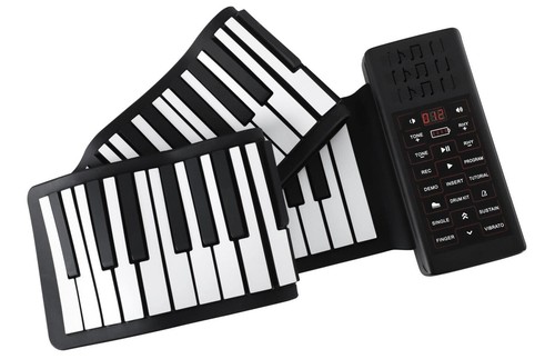 Tastiera Pianola Musicale Arrotolabile 88 Tasti Pianoforte USB MIDI Portatile - Foto 9 di 9