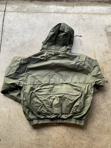 Vintage Angler By Wetskins L/XL Waterproof Wading Jacket Hood Fish Wading Green - Picture 2 of 8