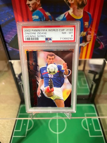 2002 Panini FIFA World Cup Opening Series #122 Zinedine Zidane PSA 8 - Picture 15 of 23