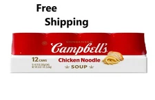 Campbell's Condensed Chicken Noodle Soup (10.75 oz., 12 ct.)  Free Shipping