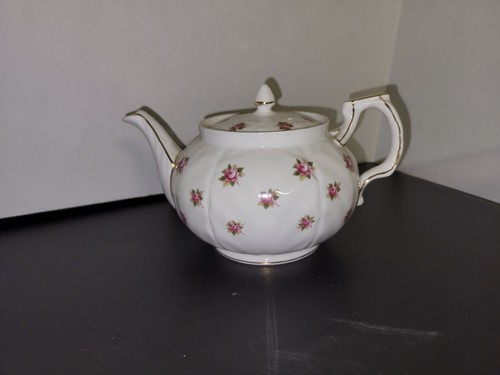 AYNSLEY-Rosedale Pink Roses- CROCUS TEAPOT !