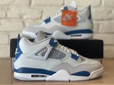 Nike Air Jordan 4 Retro Military Industrial Blue Off White