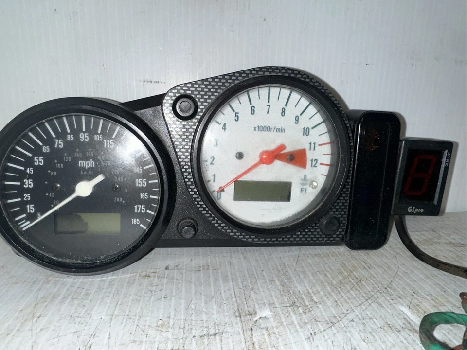 98-03 Suzuki TL1000R Calibre Velocímetro Velocímetro Indicador de Cambio de Marchas Foto 3 de 4
