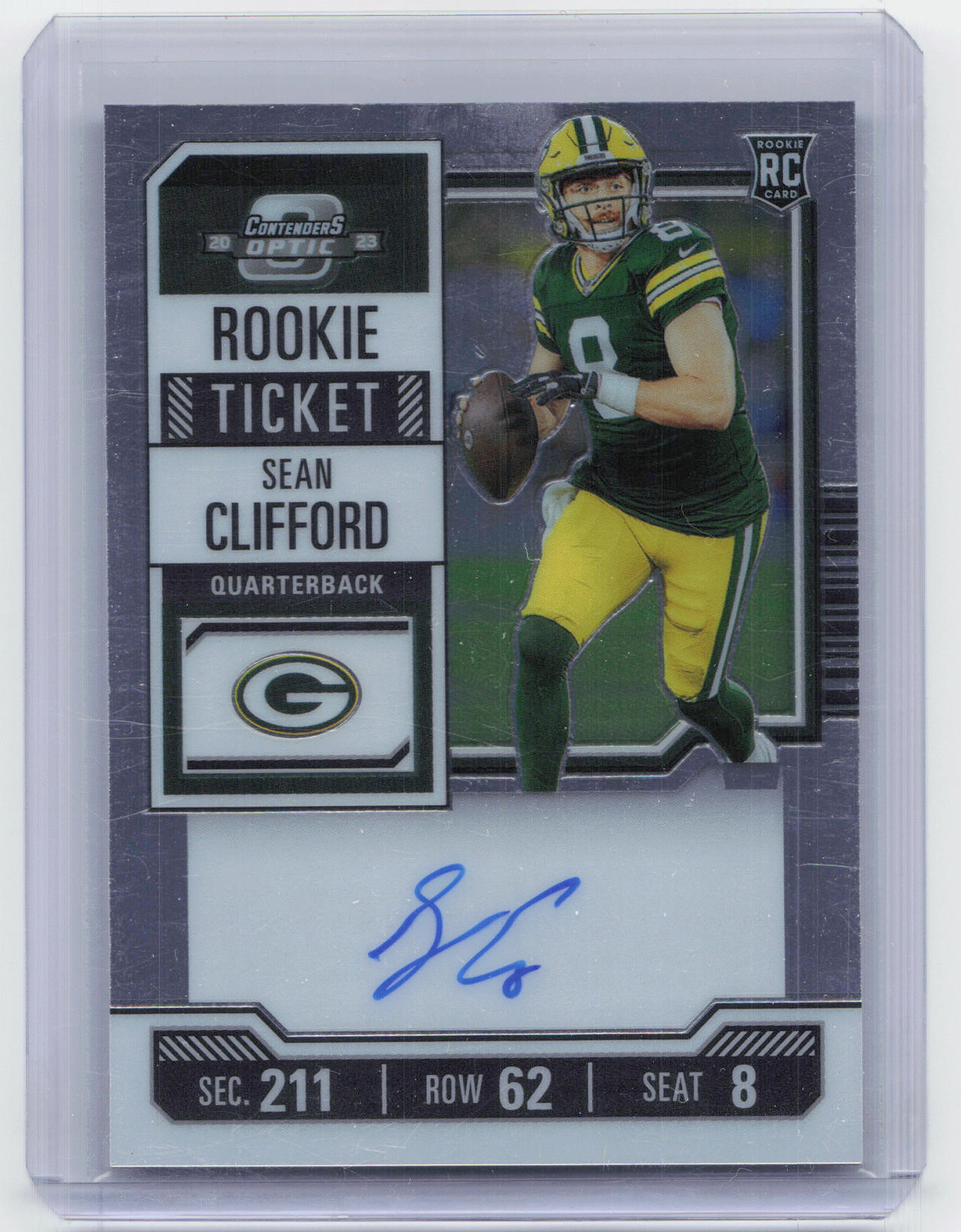 2023 Panini Contenders Optic #132 Sean Clifford Rookie Ticket Auto