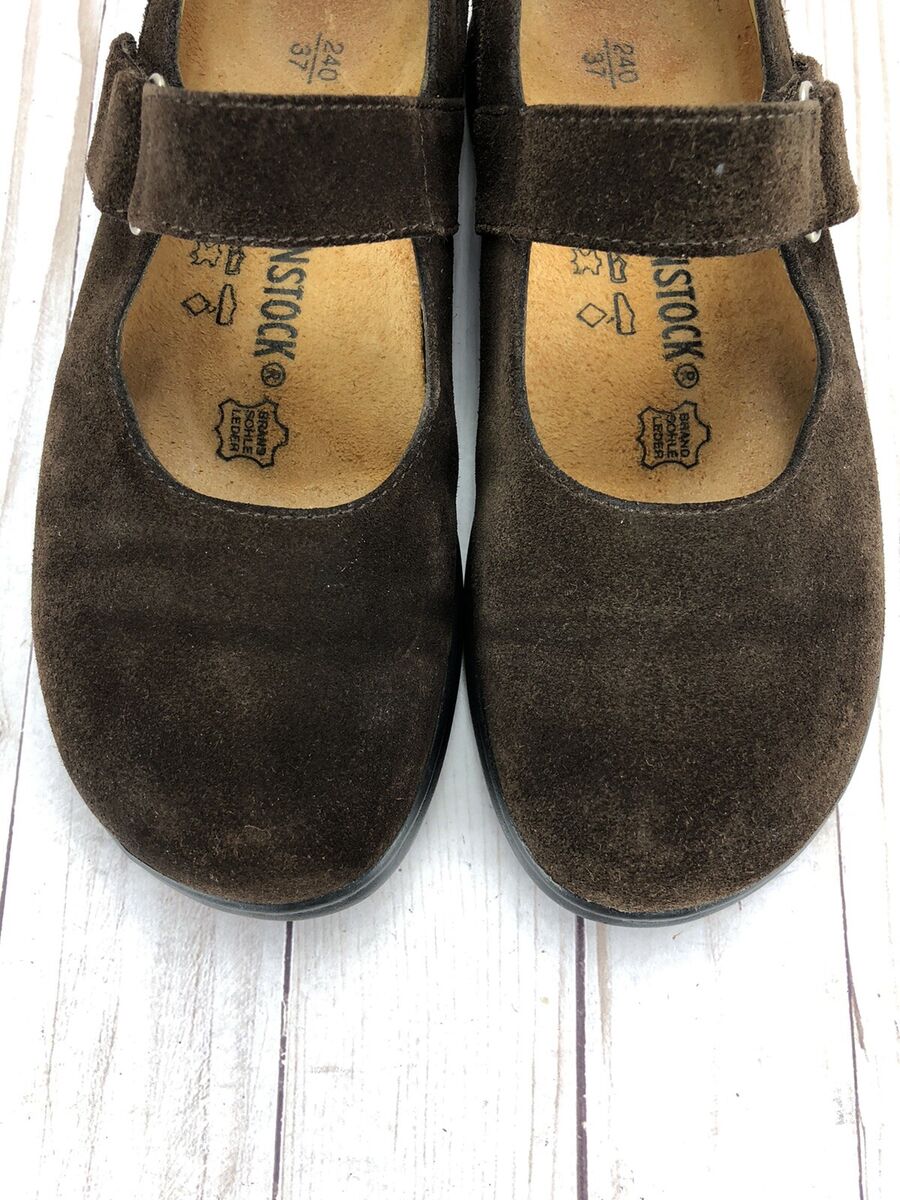 Birkenstock Annapolis Shoes Mary Jane Comfort Brown Suede Birkenstock Annapolis Shoes Mary Jane Comfort Brown Suede