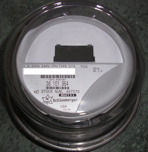 ITRON WATTHOUR METER (KWH) C1S/C1SR, C1SC CENTRON, 240 VOLTS, FM2S, 200A, 4 LUGS