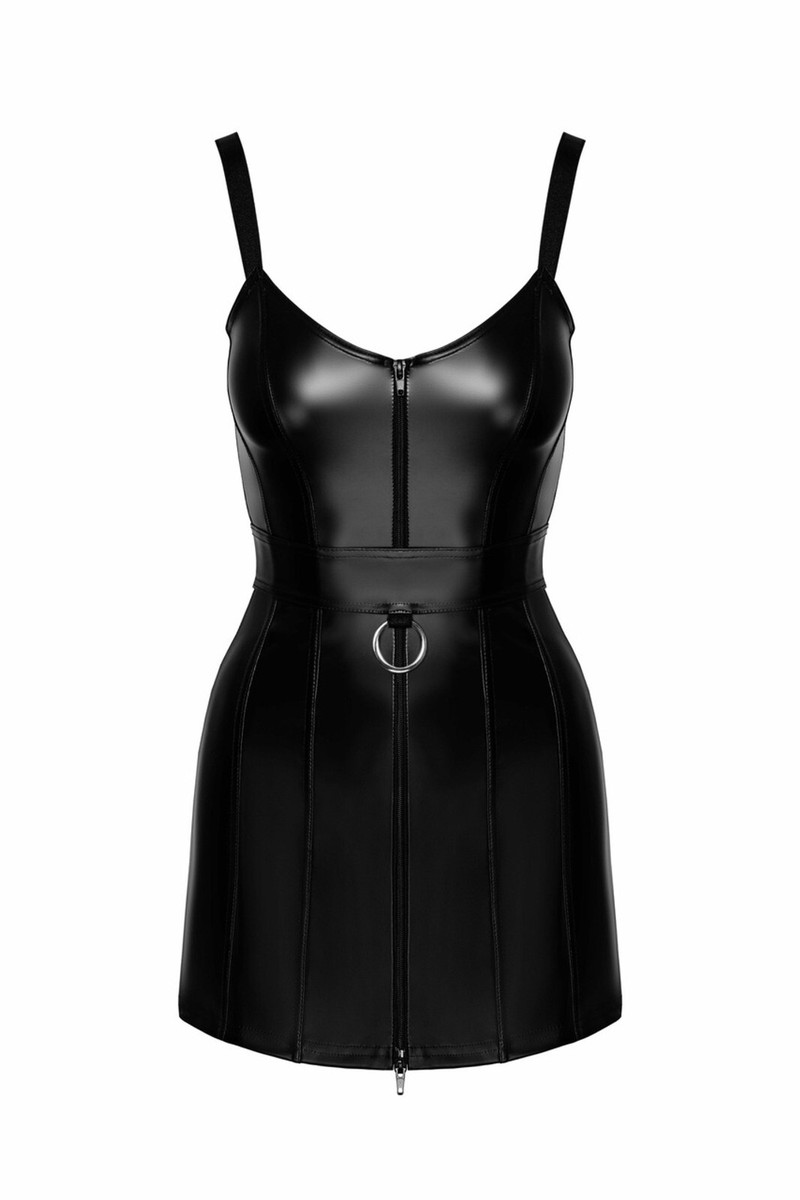 black wet look mini dress 4581-Black-Front_567x850.jpg?v=1694534185 main image 1
