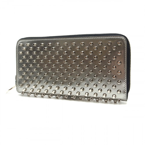 Christian Louboutin Panettone Mirror Leather Long Wallet SV with