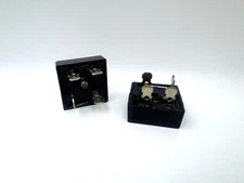 2 Pack 1000V Metal 4-Pin Bridge Rectifier, BLACK - KBPC1010 10 Amp rated
