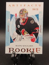 2022-23 UD Artifacts Mads Sogaard Rookie Autumn Parallel SSP 55/75 MINT Senators