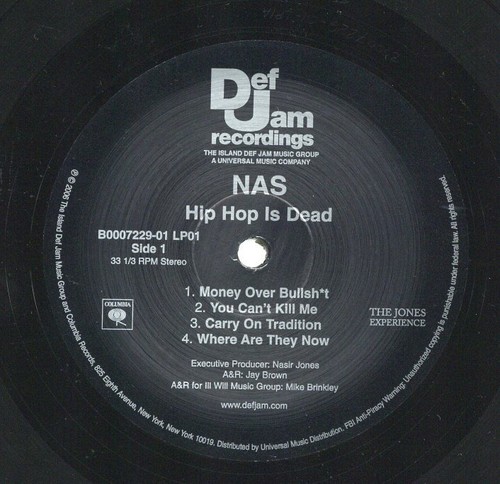 Nas - Hip Hop Is Dead '06 2xLP US ORG!EX-/EX - Bild 5 von 5