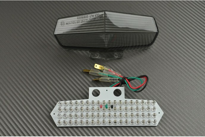 Feu de freinage LED fumé Ducati 749 avec clignotants intégrés étanches
