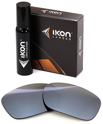 Polarized IKON Iridium Replacement Lenses For Oakley TWOFACE XL - Silver Mirror