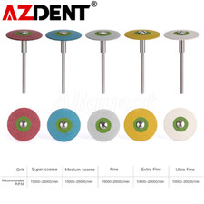 Pulidora de diamante de goma dental disco de rueda de 26 mm para pulido de porcelana de circonita